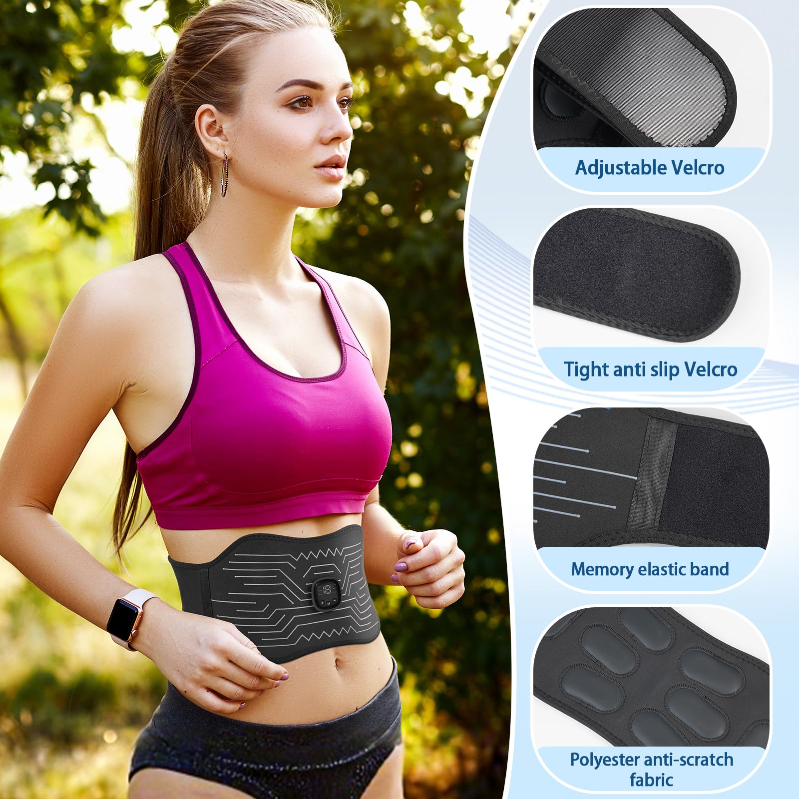 FDA Cleared, Abs Stimulator Muscle Toner (White) — Amazon image 3