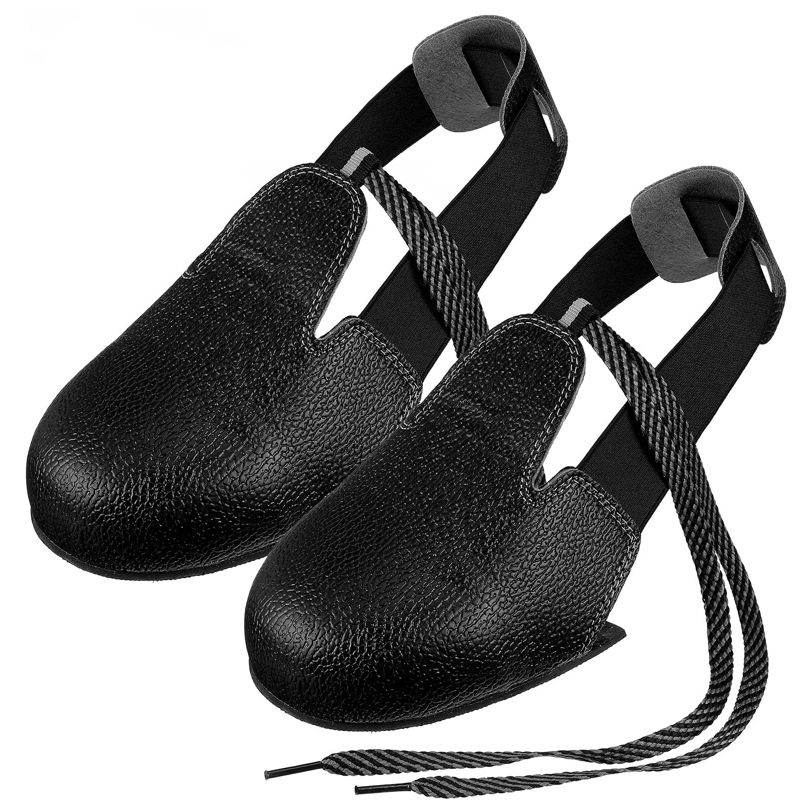 DOITOOL Surchaussures de Sécurité en Cuir - Couvre-Chaussures Coque avec Embout Acier Anti-Écrasement - Protection Pied Antidérapante 36-46 pour Visiteur Chantier, Industrie et Atelier