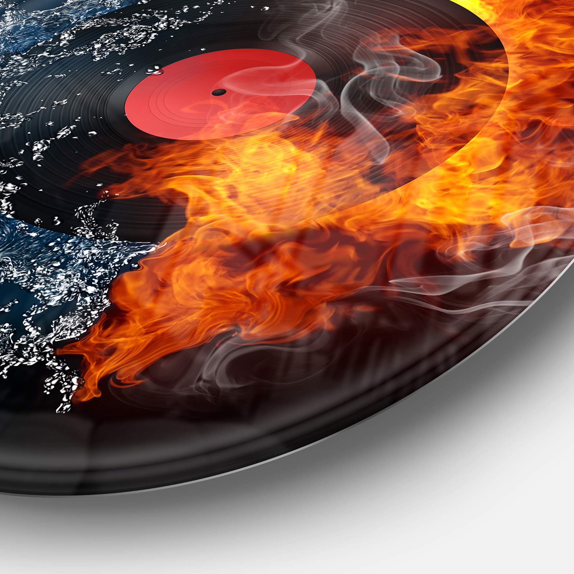 Designart MT7146-C11 Record Abstract - Digital Art Disc - Disc of