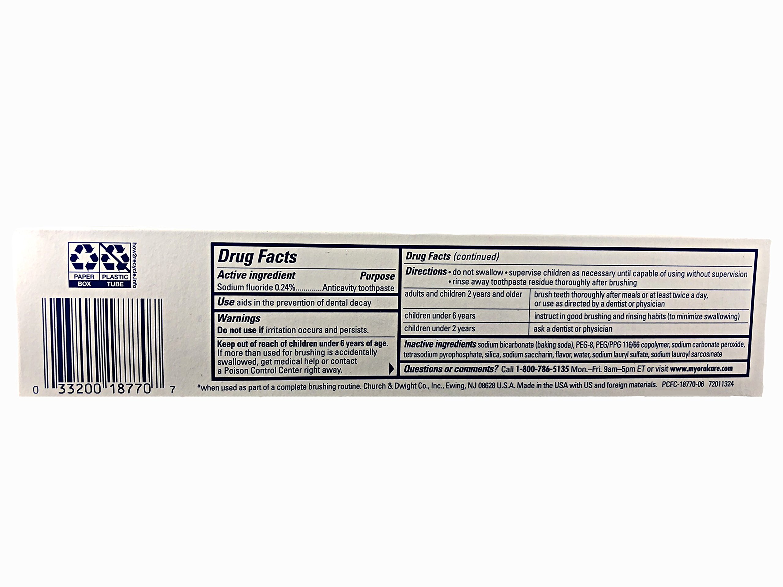 Arm & Hammer PeroxiCare Healthy Gums Toothpaste, Baking Soda & Peroxide