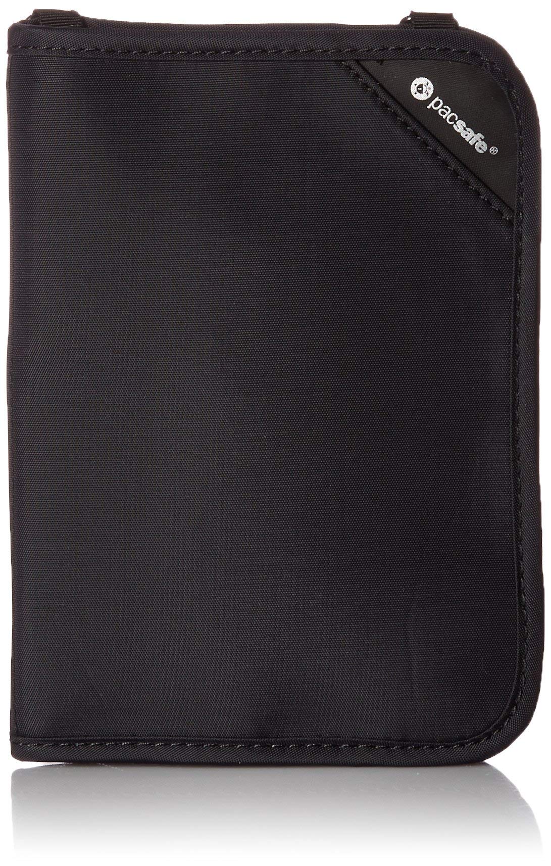 Pacsafe Rfidsafe V150 Anti-theft Blocking Compact Passport Wallet, Black