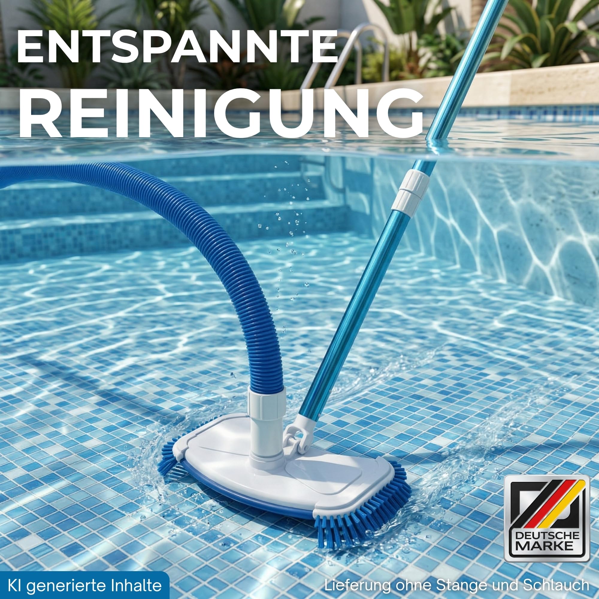Premium Poolsauger Düse Bodendüse Bodensauger Pooldüse I Reinigung Zubehör Pools Schwimmbecken I Pool Sauger Bodenbürste Bürste kompatibel mit Intex kompatibel mit Bestway