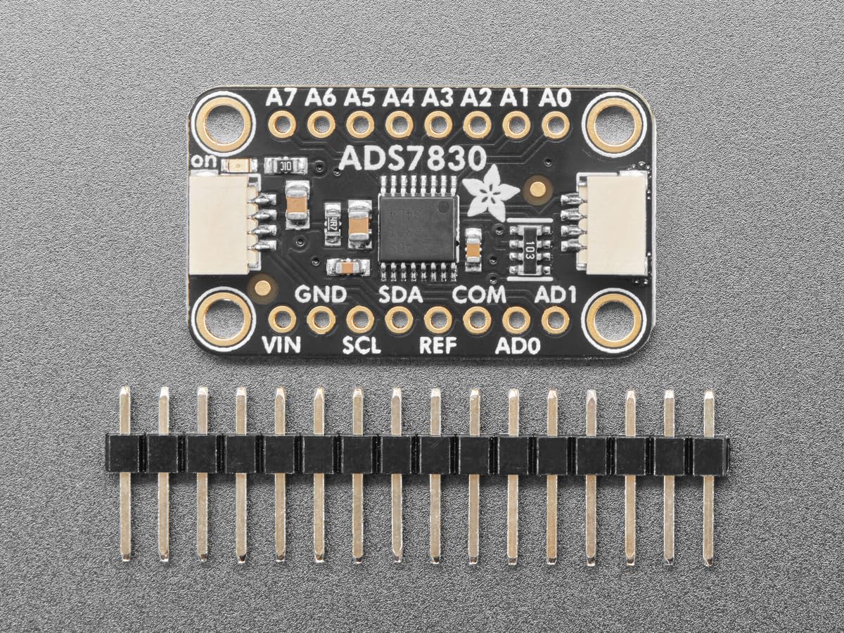 Adafruit ADS7830 - Convertitore A/D a 8 bit, ADC con I2C, STEMMA QT/Qwiic, 5836