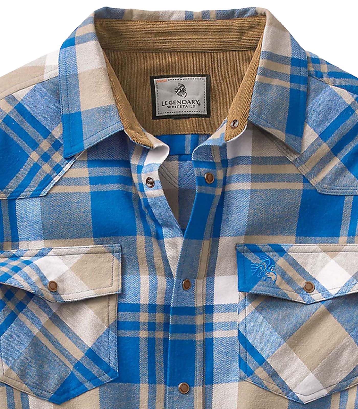 Legendary Whitetails Camicia Western Flanella Shotgun Camicia Button-Down Uomo
