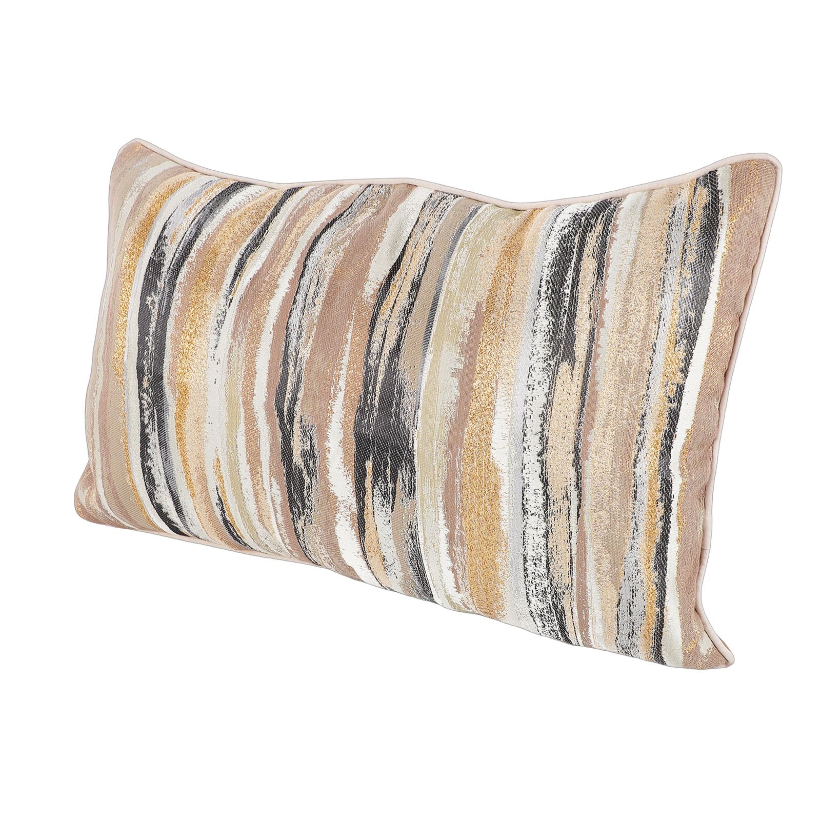 10 Federe per Cuscini, Federe Decorative, in Tessuto di Poliestere con Design Moderno in Stile Rustico in Oro, Ideali per Divano, Sedia, Letto e Decorazioni per la Casa (50,8x30,5 cm/20x12