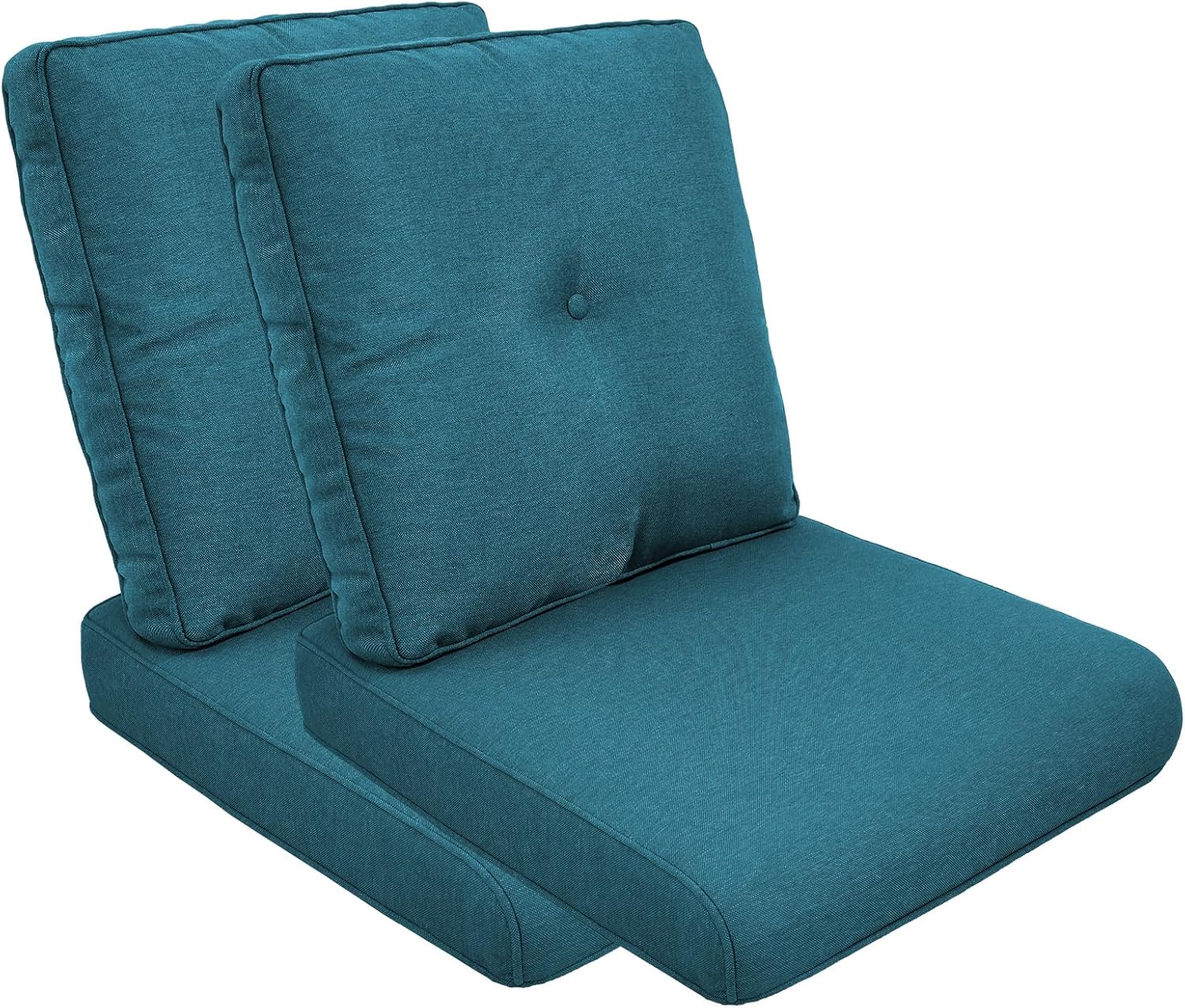Outdoor Cushion Set for Furniture patio furniture,UV Resistant,Waterproof outdoor cushion set - 6 Inch thick foam garden cushions– 24x24 Inch Patio Seat Covers for Chair/Sofa/Couch | Red | 8-pack |