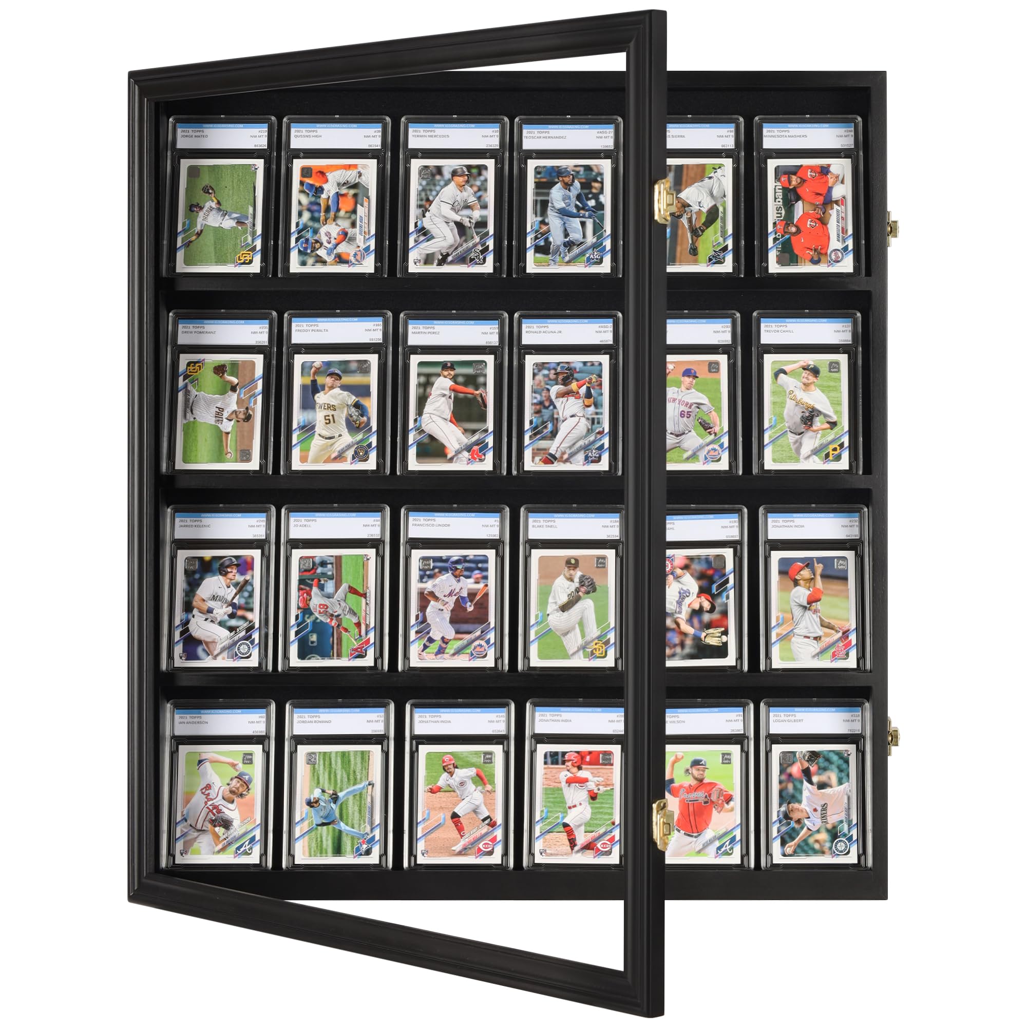 DisplayGifts Pro UV 24 Graded Sports Card Display Case for Football Baseball  Basketball Hockey Comic Trading Cards (Black Finish) : Amazon.ca: Sports &  Outdoors
