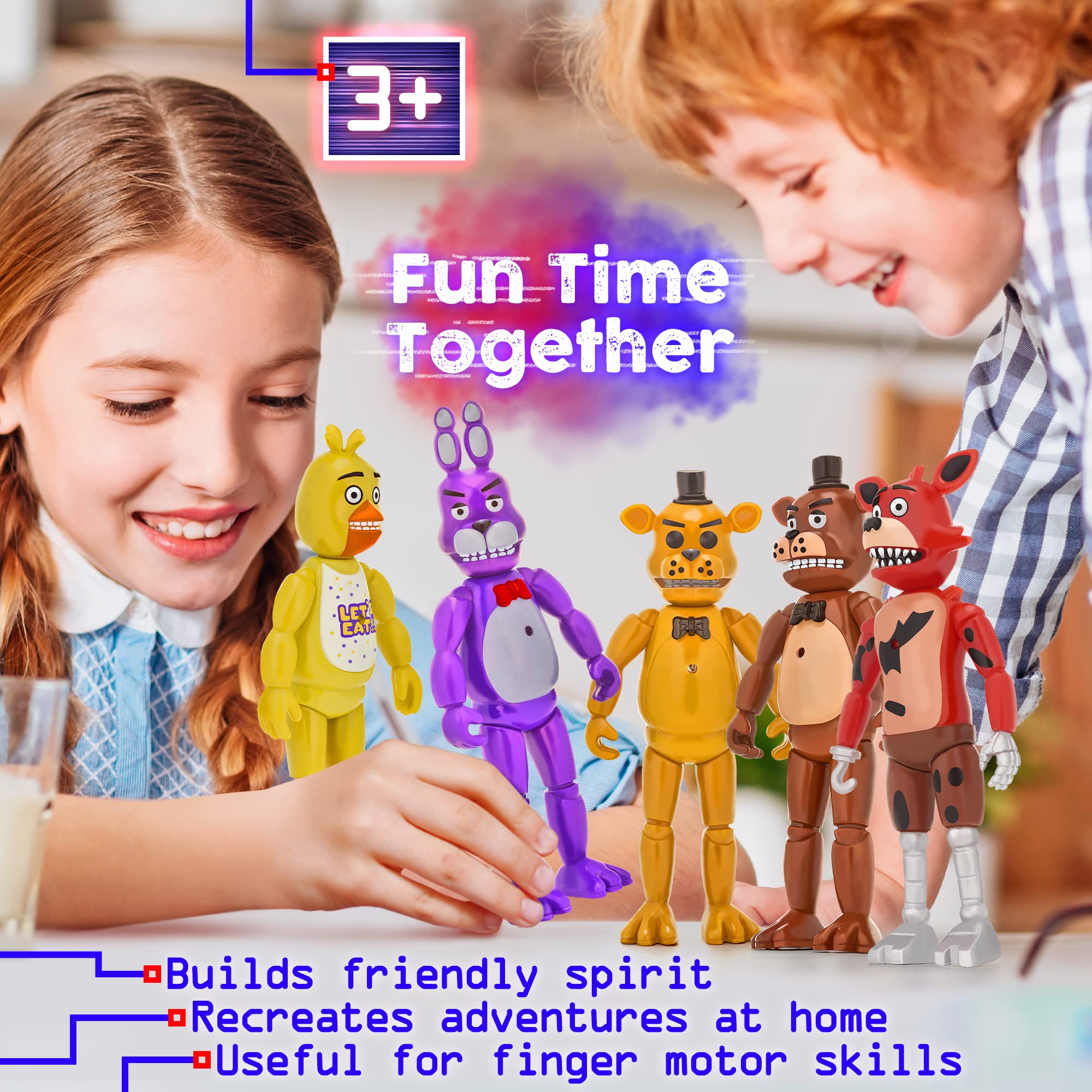 Buy FNAF Action Figures Set Of 5 PCS Inspired By Five Nights At