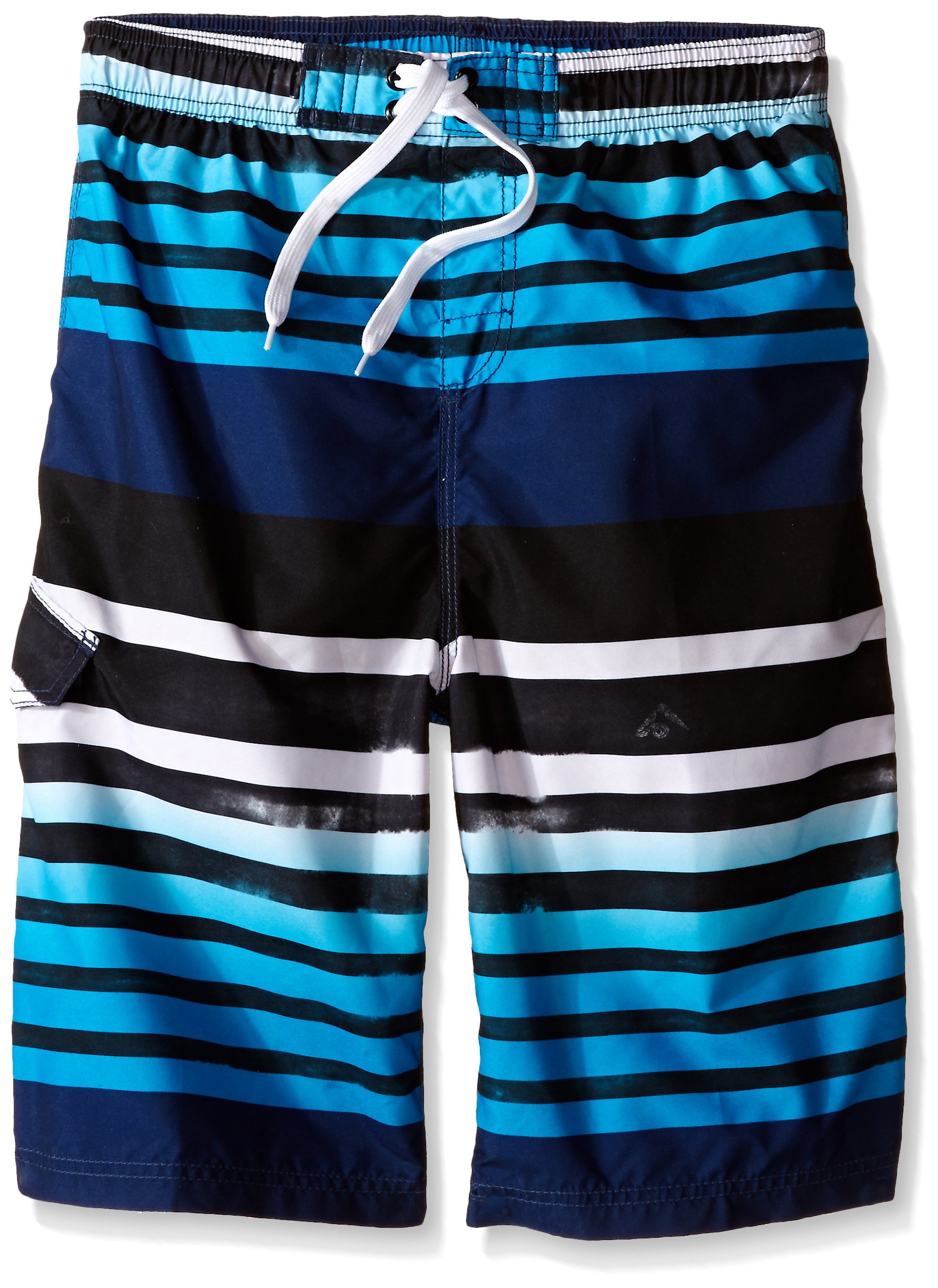 Kanu SurfBoys Reflection Quick Dry Beach Swim Trunk, Navy, Medium (10/12)