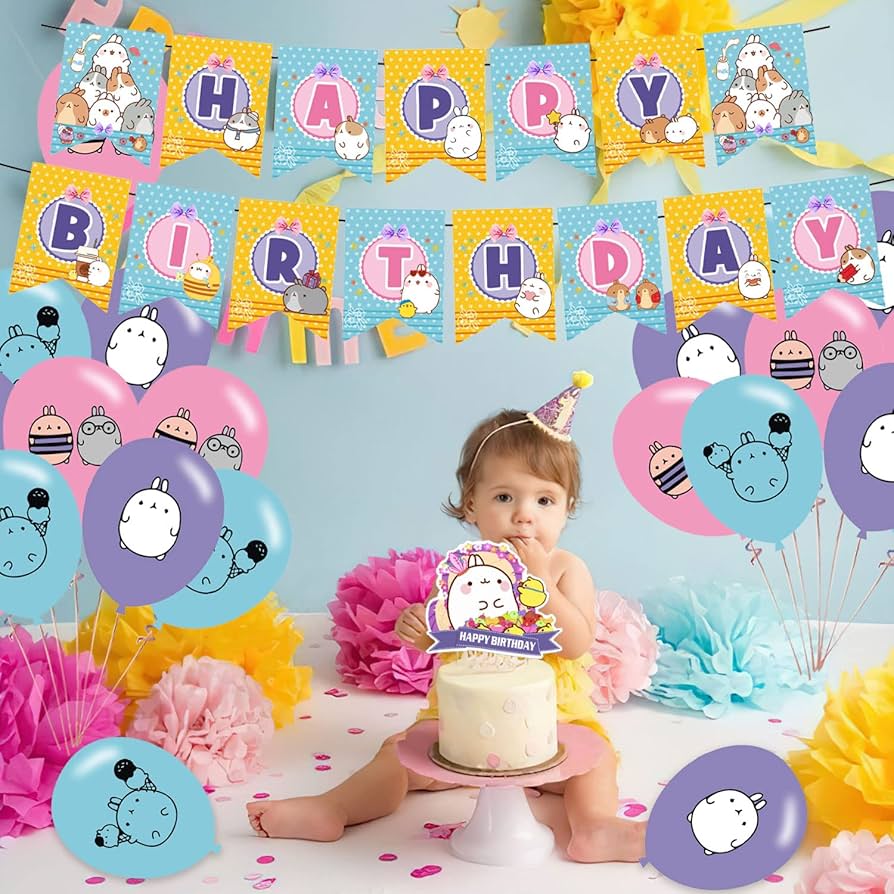 Amazon | モランウサギテーマ 誕生日パーティーデコレーション