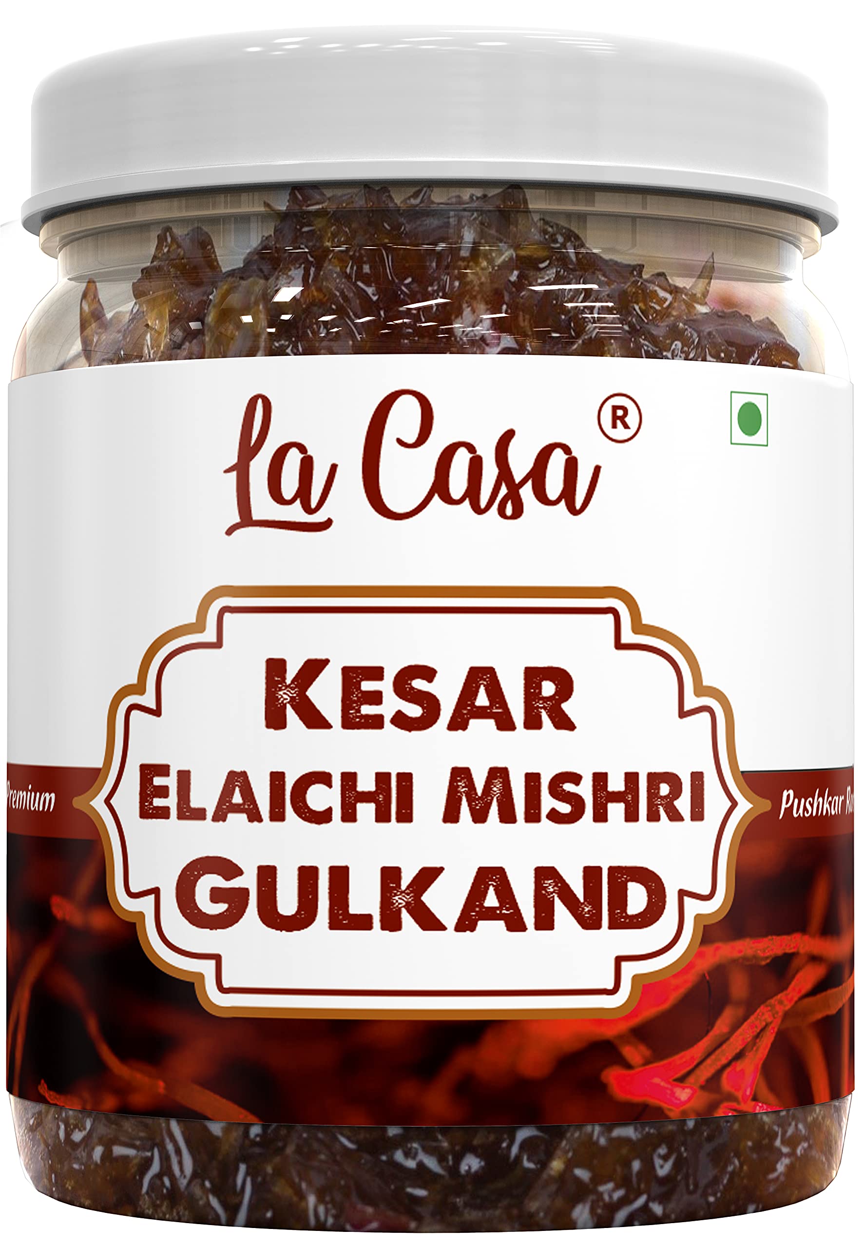 La Casa Pushkar Gulkand with Mishri, Elaichi & Kesar | Homemade & Organic | 400g | (B091MF2J8V) Amazon Price History, Amazon Price Tracker