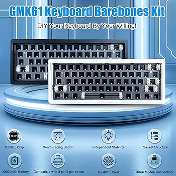 Amazon.com: FKZ GMK61 60% Keyboard Kit,Hot Swappable PCB