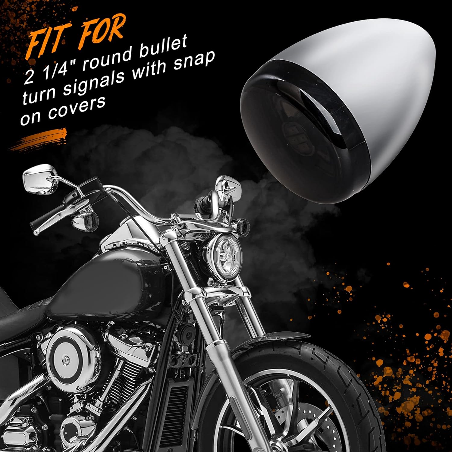 with Compatible Blinkers Bullet Inch 2 for Cover Lens Signal Turn Clear