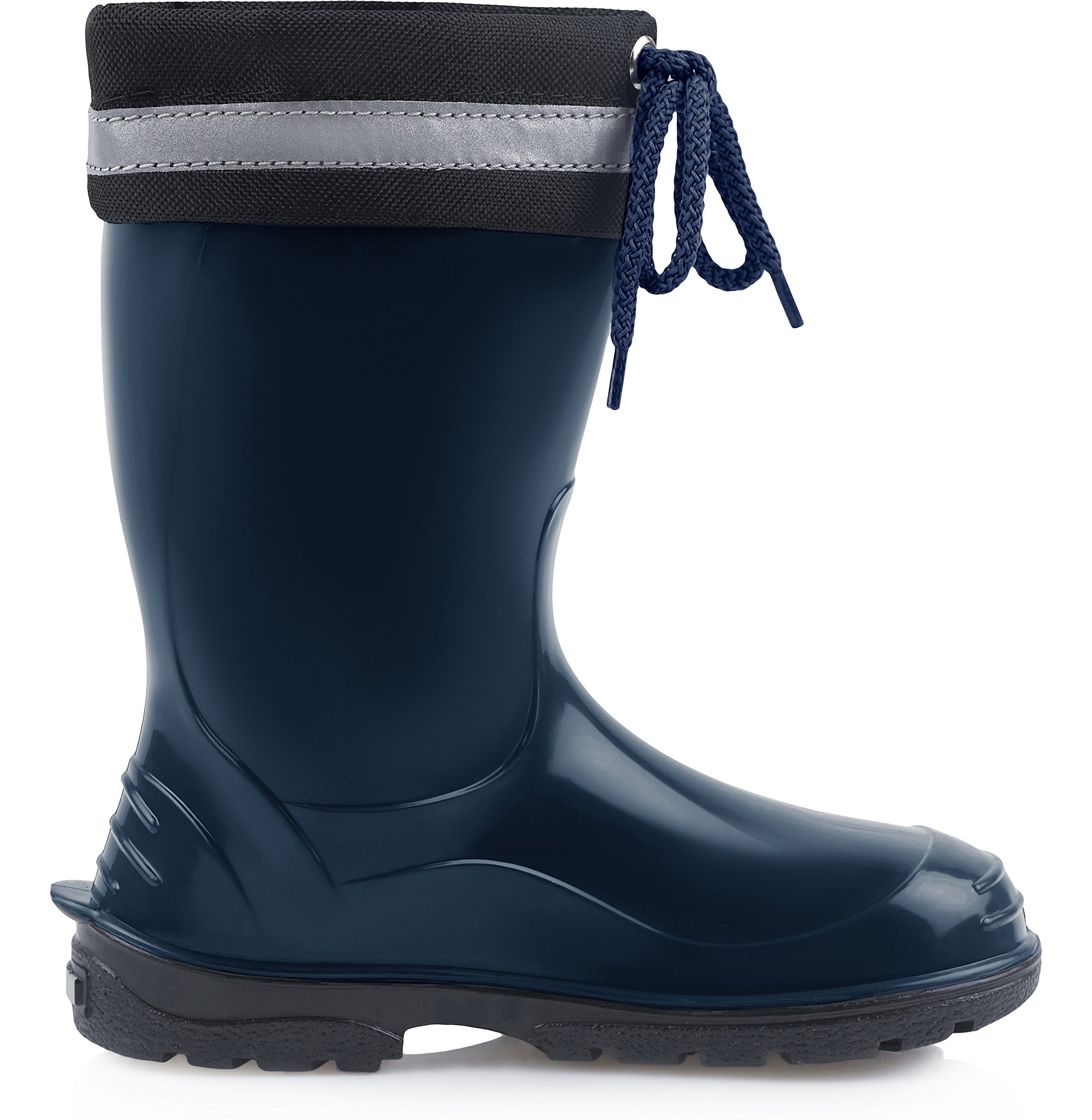 Ladeheid Bottes de Pluie Mixte Enfant Bottes en Caoutchouc Resistantes à l'eau pour Fille et Garçon Chaussures Imperméables LA-972
