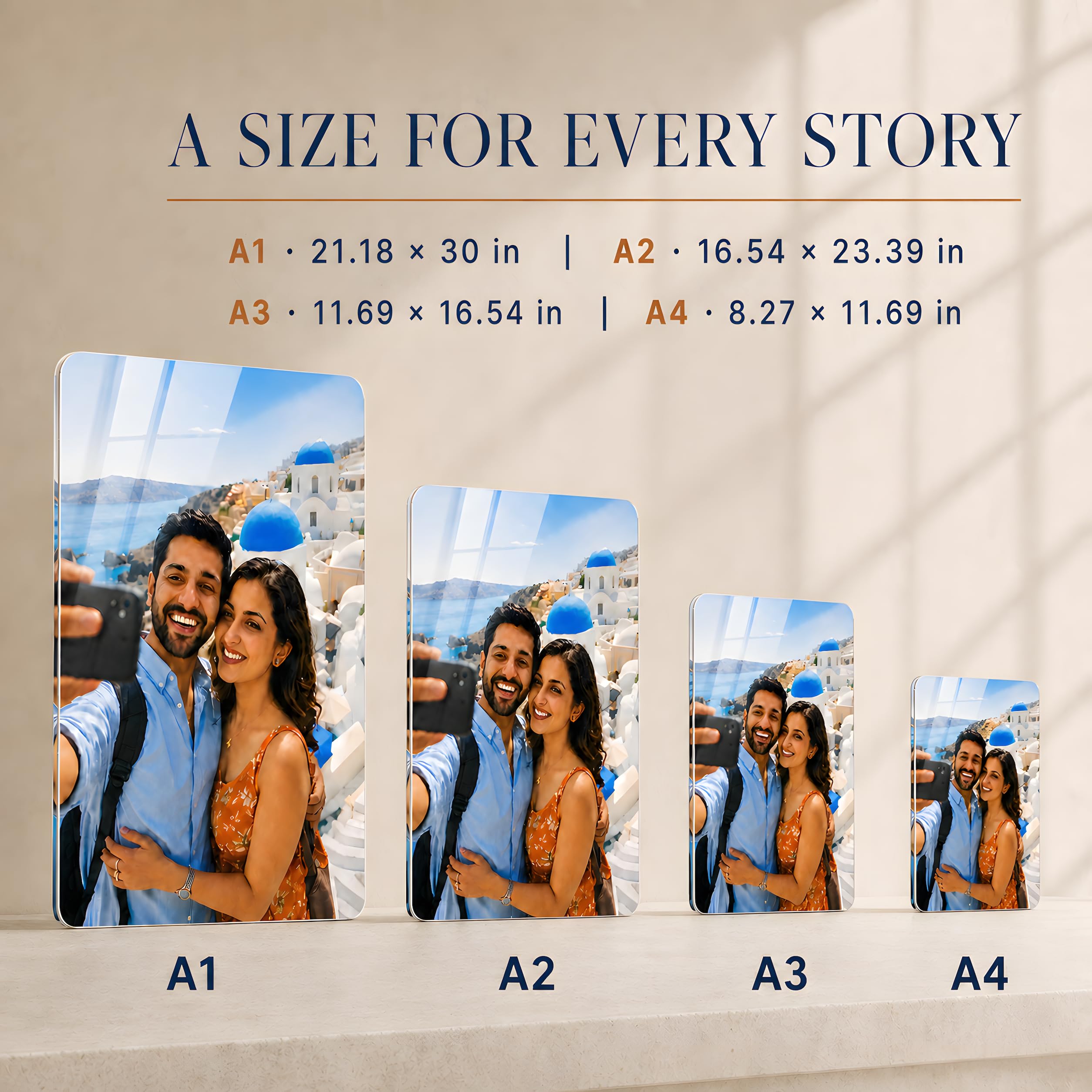 Custom Acrylic Wall Photo Frame - Glossy Finish -2