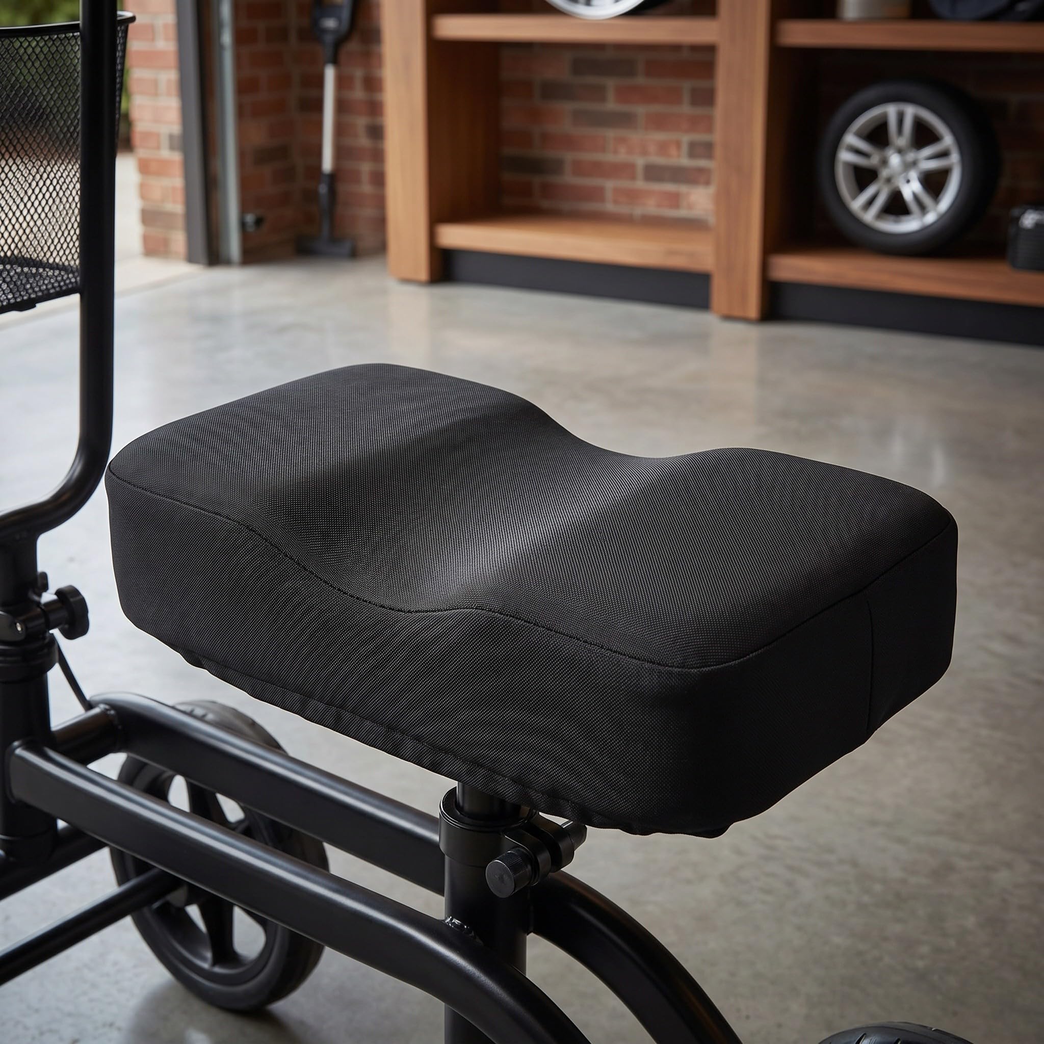 2 Piezas Funda Cubierta de de Removible de Poliéster Viscoelástica para Asiento en Andador de Negro para Scooter Rehabilitación Domiciliaria