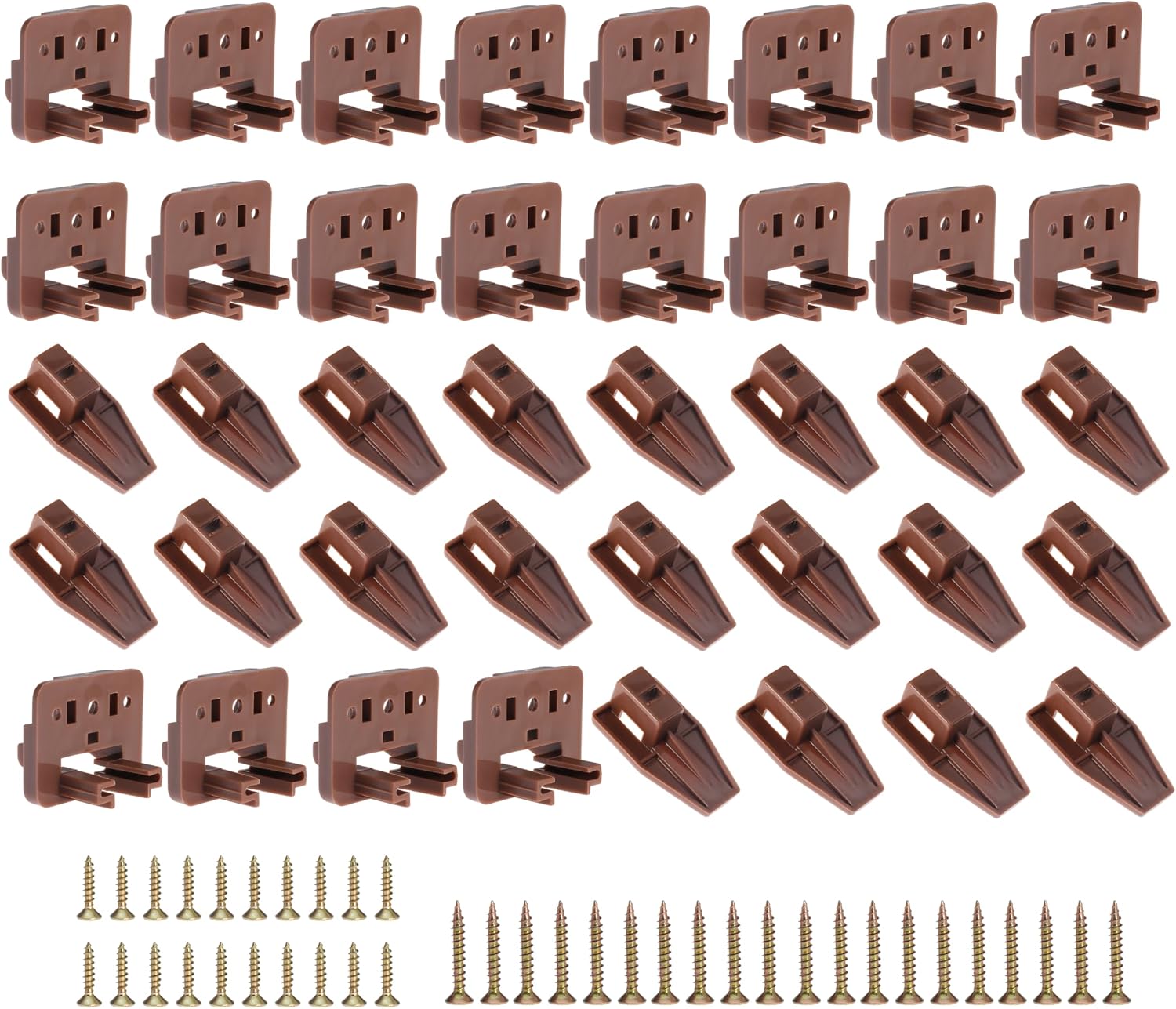 20PCS Drawer Slide Track Guide Glide for Center Mount Dressers