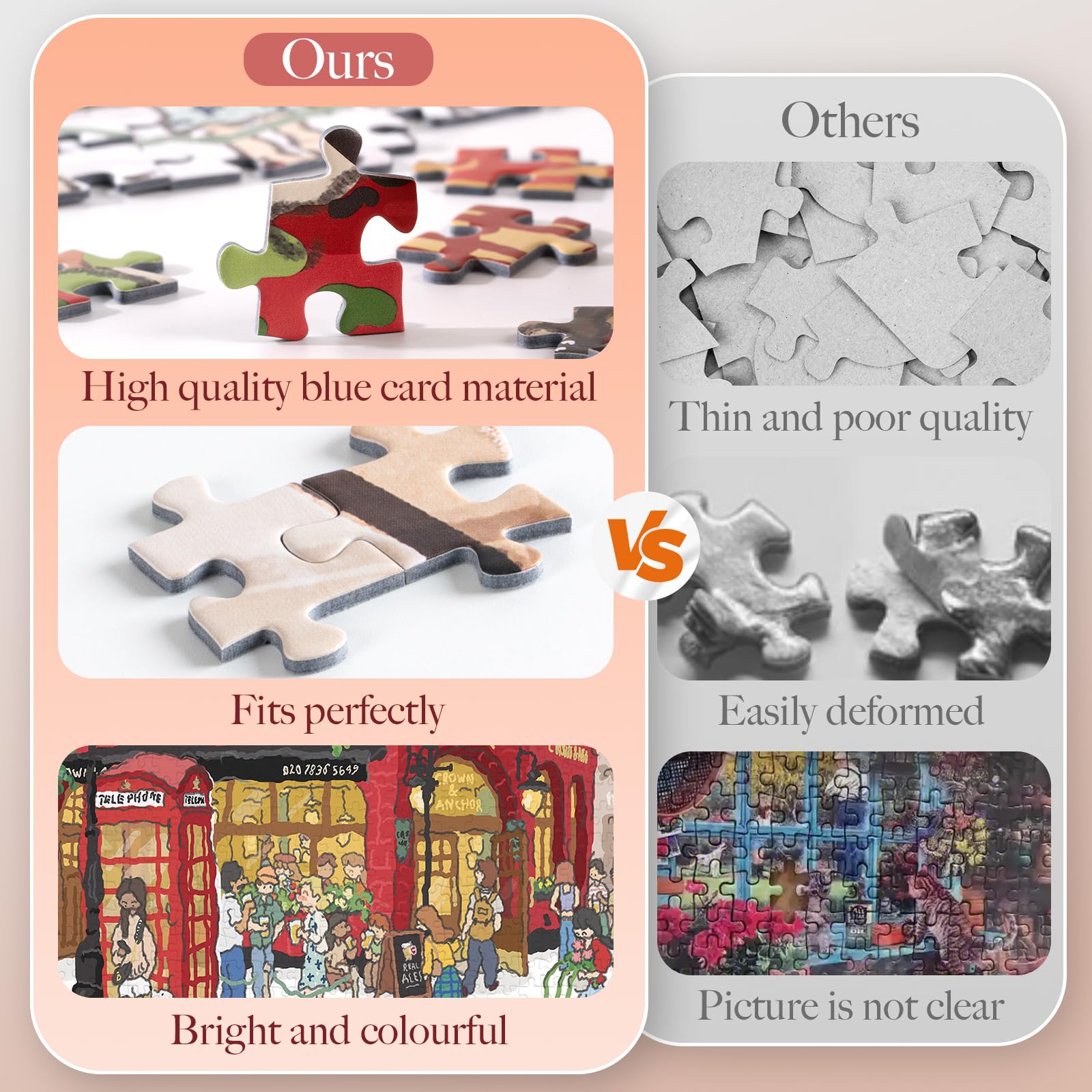 ROWOOD Puzzle da 1000 pezzi per adulti bambini, gioco impegnativo, giocattolo educativo, puzzle regali per donne uomini, Covent Garden