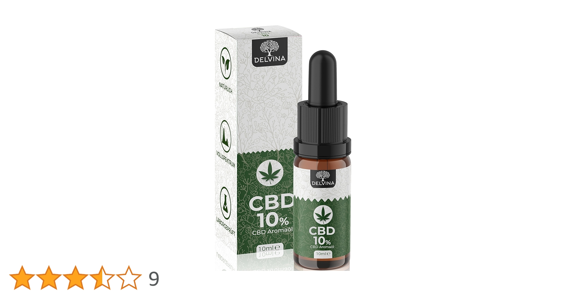CBD×10 10% CBD Full spectrum - 10ml Bottle - tonic vault-uk