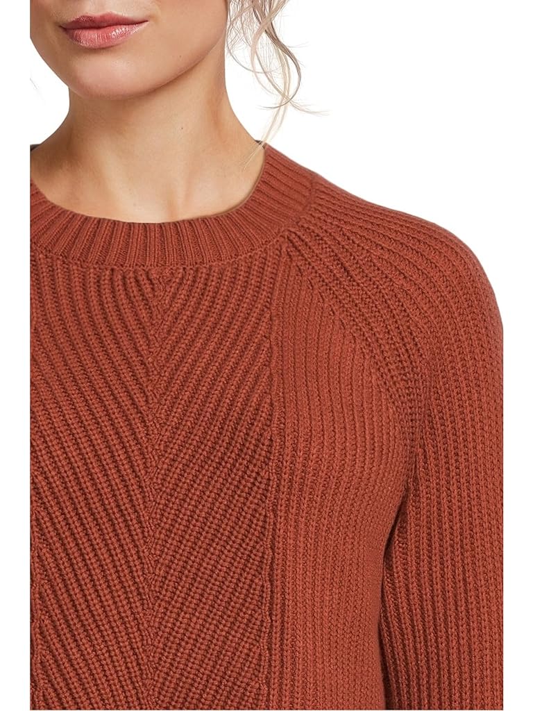 Brown L.L.Bean Mariner Shaker Mixed-Stitch Sweater Crewneck