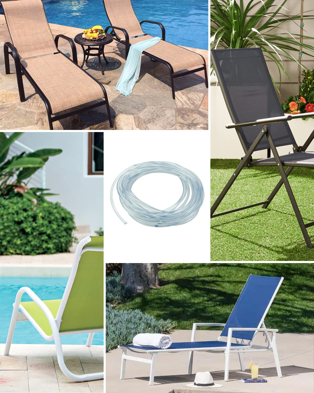 Patio Chair Sling Replacement 50ft Vinyl Patio Chair Spline 1/4