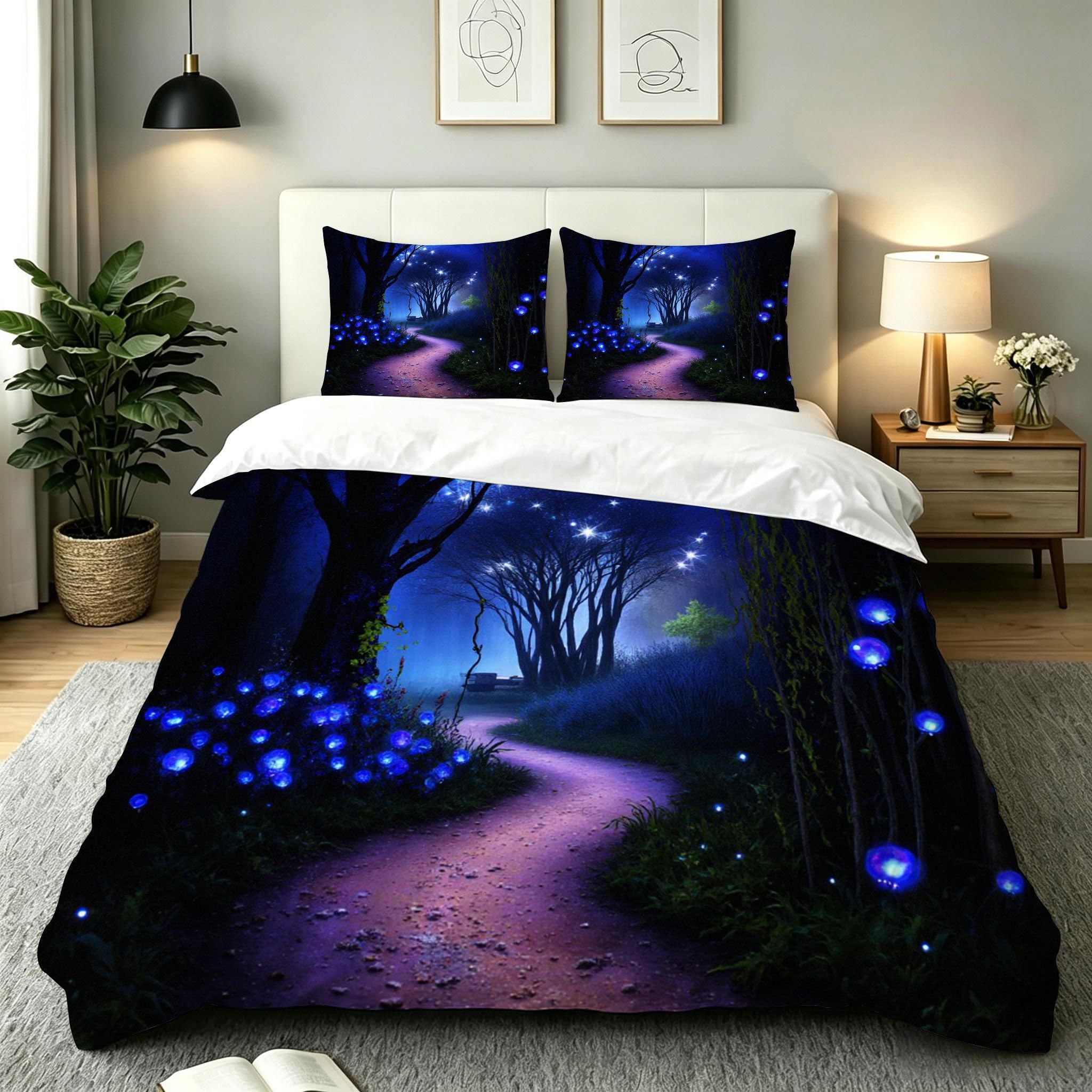 Funda Nórdica Cama 180, 240x260 cm Bosque Azul, AQ2190
