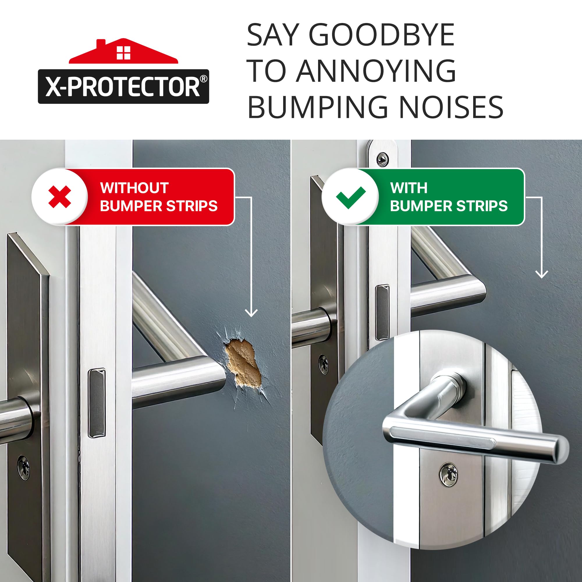 Amazon.com: X-Protector Cabinet Door Bumper Strips - 40 PCS