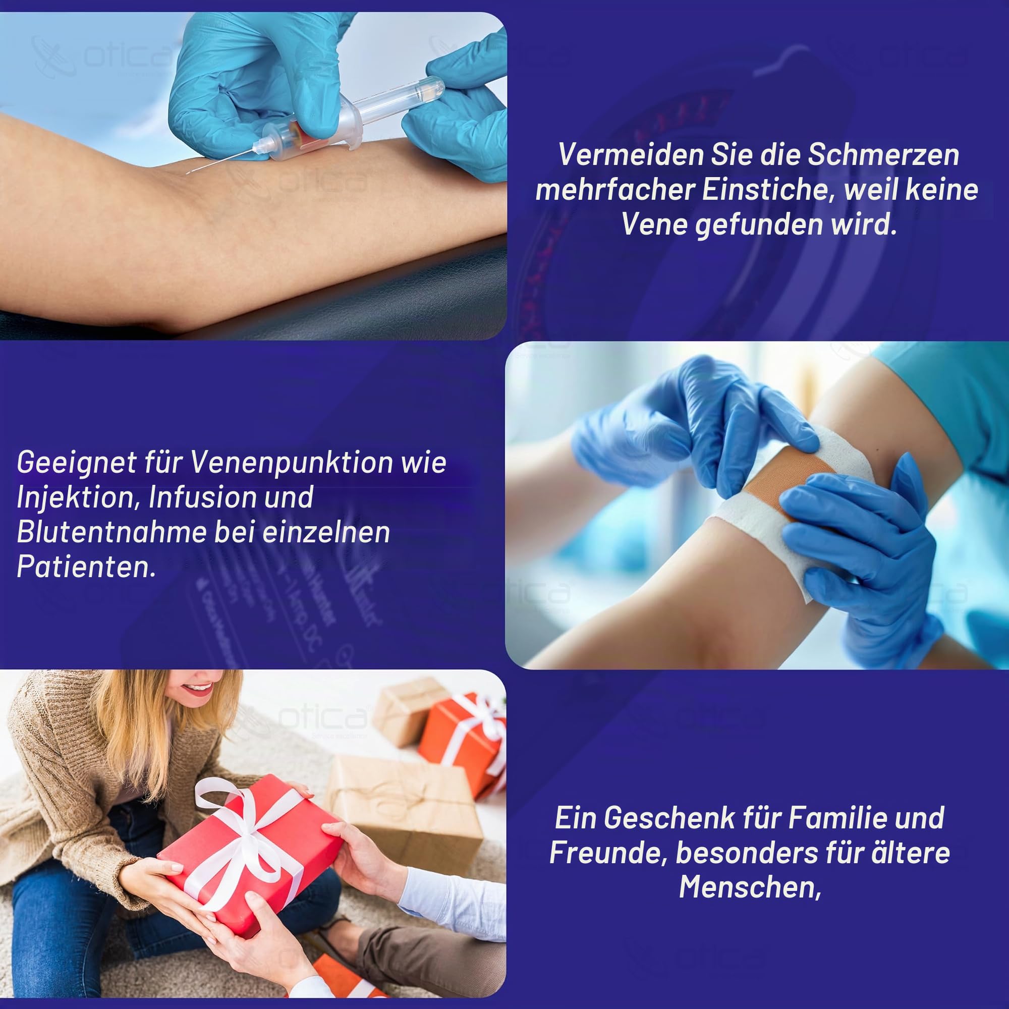 Otica LED-Infrarot-Venensucher für IV-Zugang, Phlebotomie-Licht für Arzt, Krankenschwestern, Heimgebrauch, Venengerät