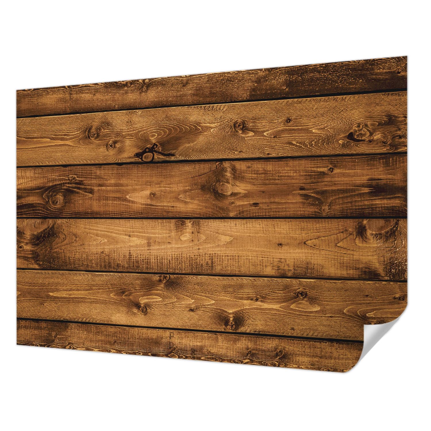 Décor mural adhésif aspect bois panoramique 208x146 cm lavable pour la chambre