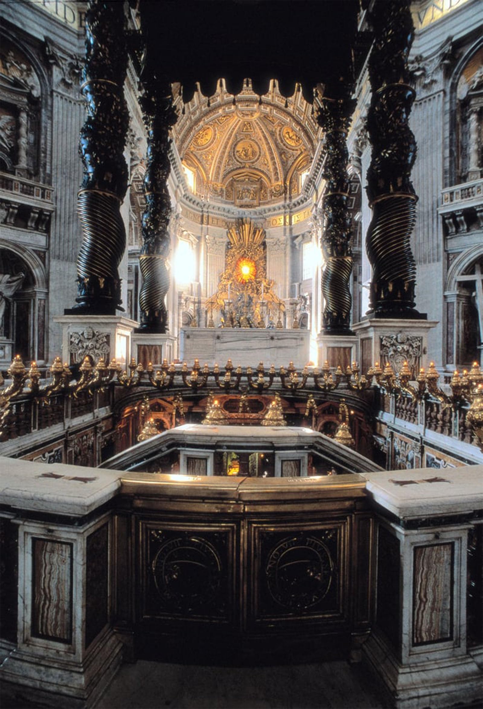 POSTERIIk Vintage Classic Picture Landscape Artwork View of the Canopy of the Master by Gian Lorenzo Bernini Portrait Canvas Painting for Office Home Decor 60x90cm