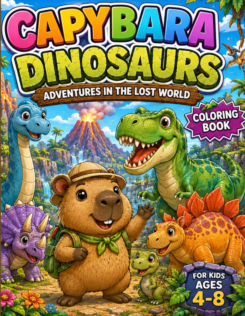 Capybara Dinosaurs: Adventures in the Lost World (Cozy Capybara Collection)