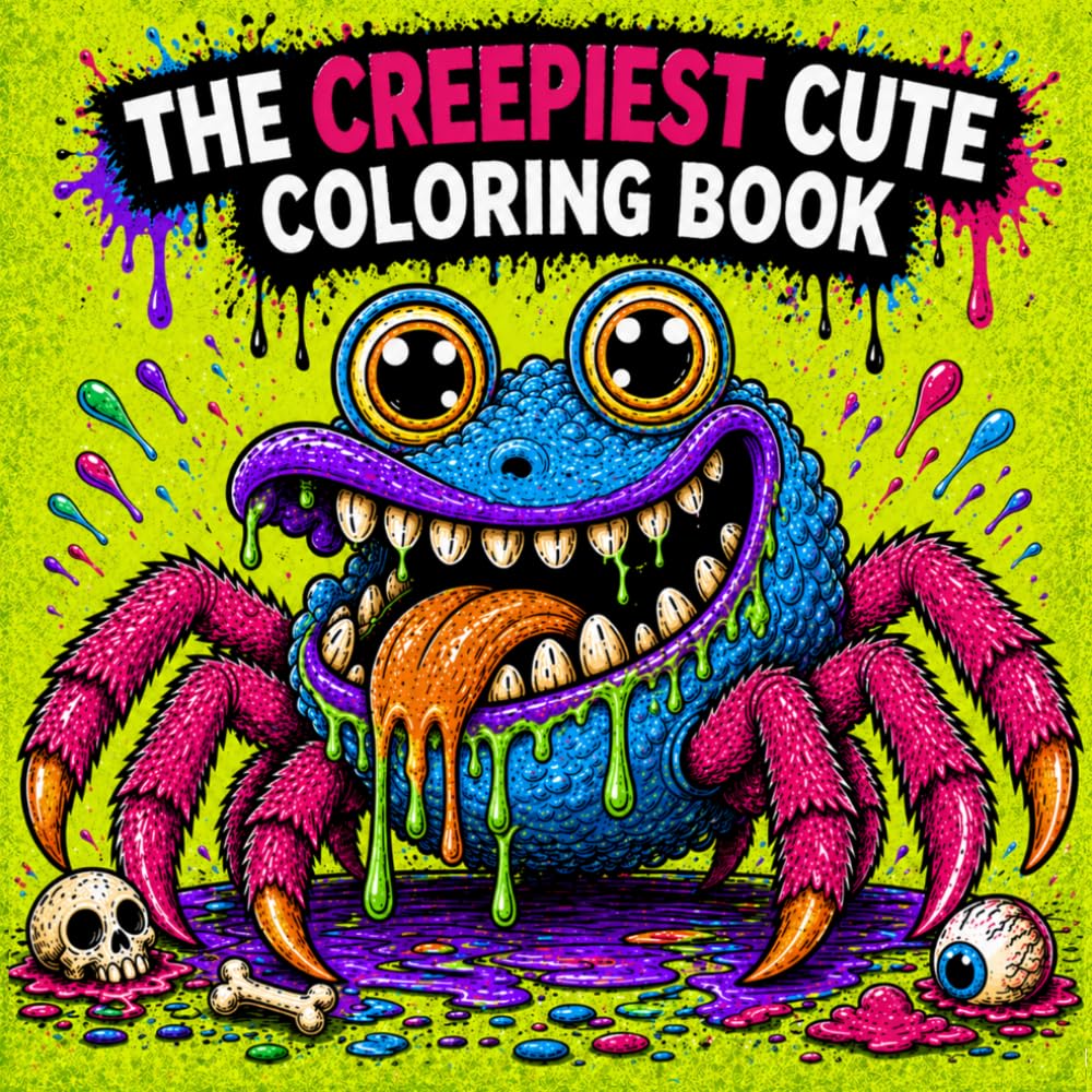 Funny Creepy Cute Monster Coloring Book for Adults and Teens: A Relaxing and Hilarious Collection of Weird, Spooky and Adorable Creatures for Stress ... of the Ugliest Coloring Books in the World)
