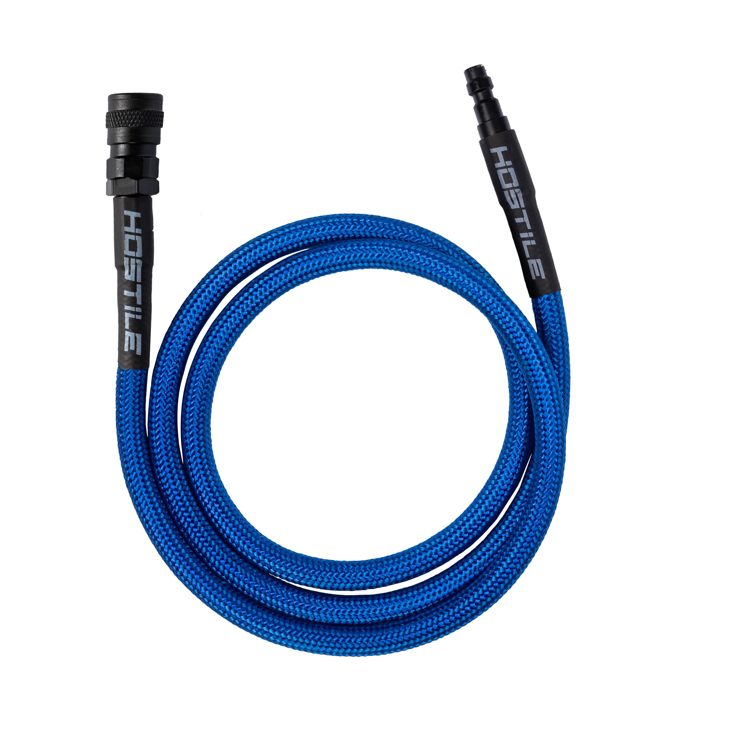HK Army Hostile Airsoft Flex Line Hose 42" Quick-Disconnect for HPA Tanks (Blue)