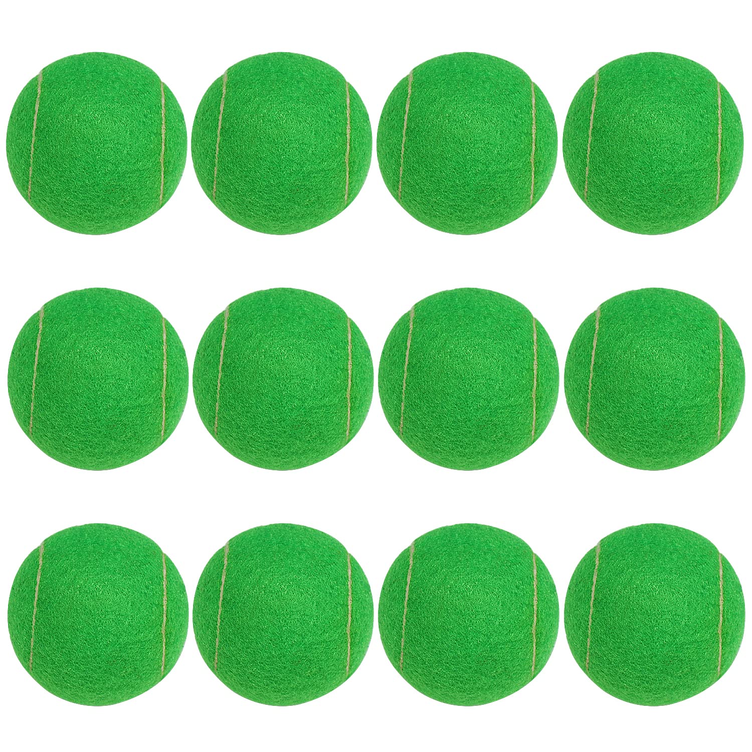 URBEST Pelotas de tenis de entrenamiento, 12 unidades, pelotas de práctica para jugadores novatos, pelotas de juego para perros con bolsa de transporte de malla