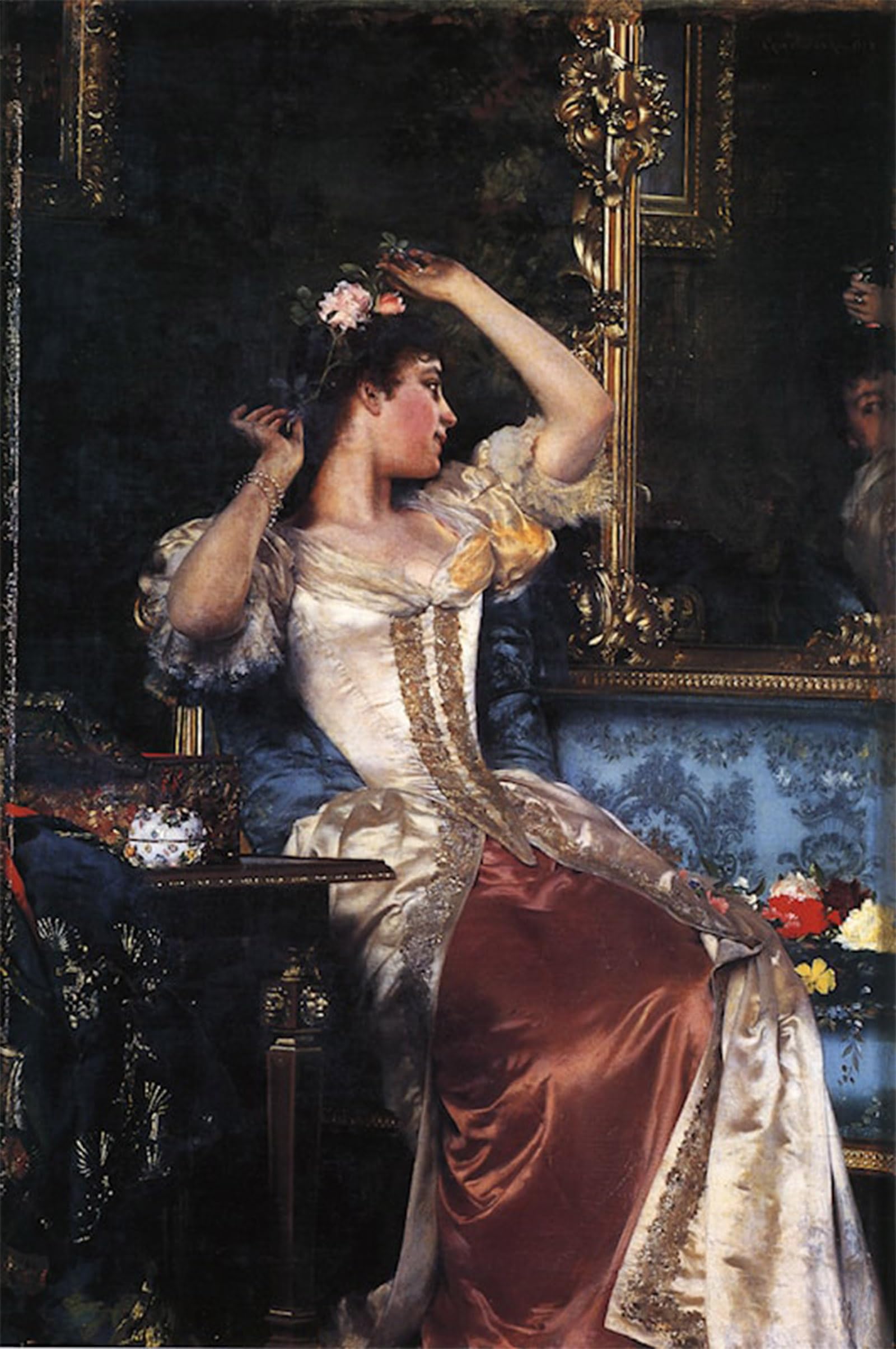 SERENDIPITP Vintage Wall Art Canvas Nordic Poster Canvas Print Picture Preparing for the Ball by Wladyslaw Czachórski Wall Art Poster for Home Decor 60x90cm