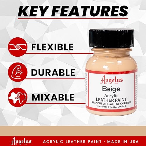 Miniatura 2 de Angelus Pintura acrílica para cuero-1oz.-Beige