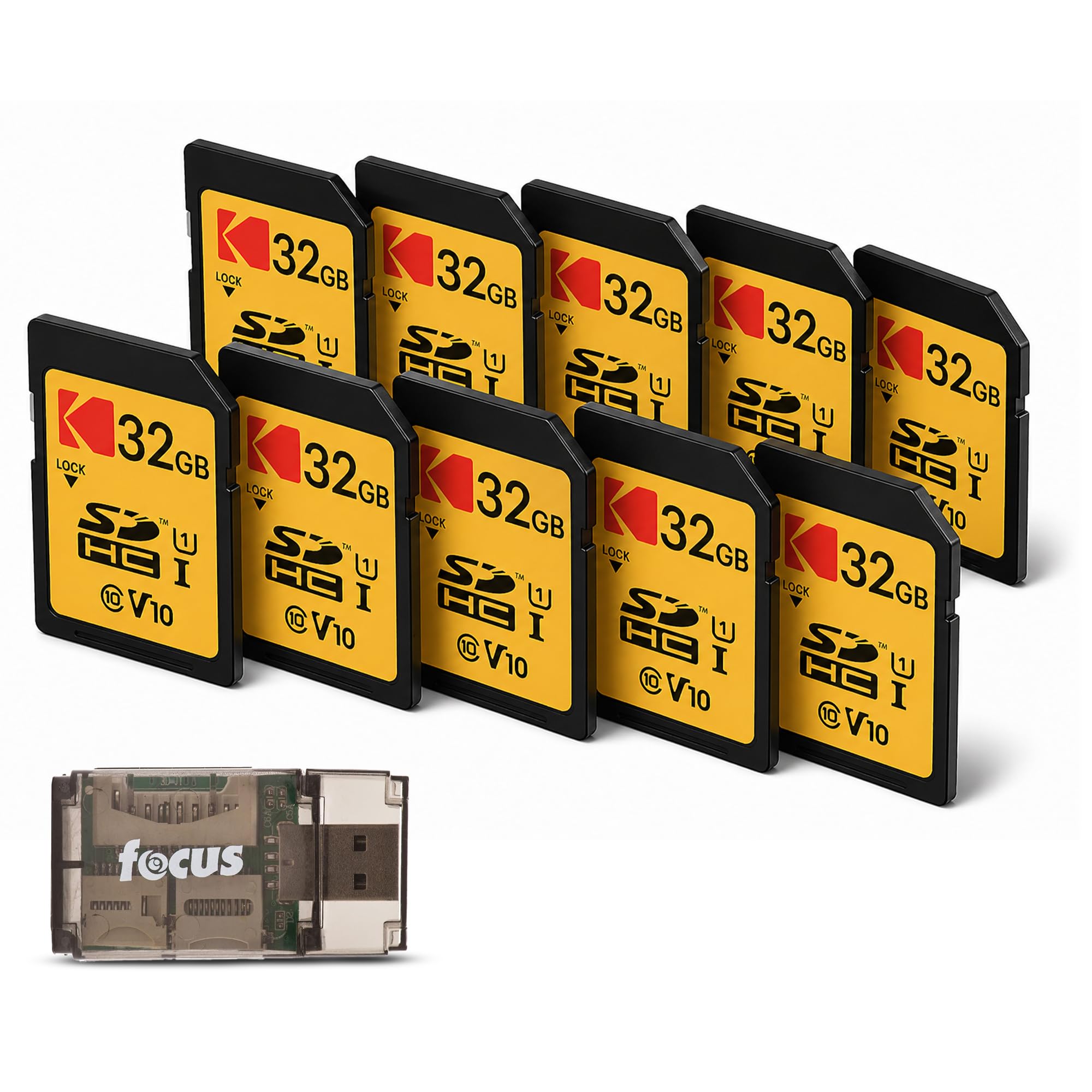 Amazon.com: Kodak 32GB Class 10 UHS-I U1 SDHC Memory Card (10-Pack