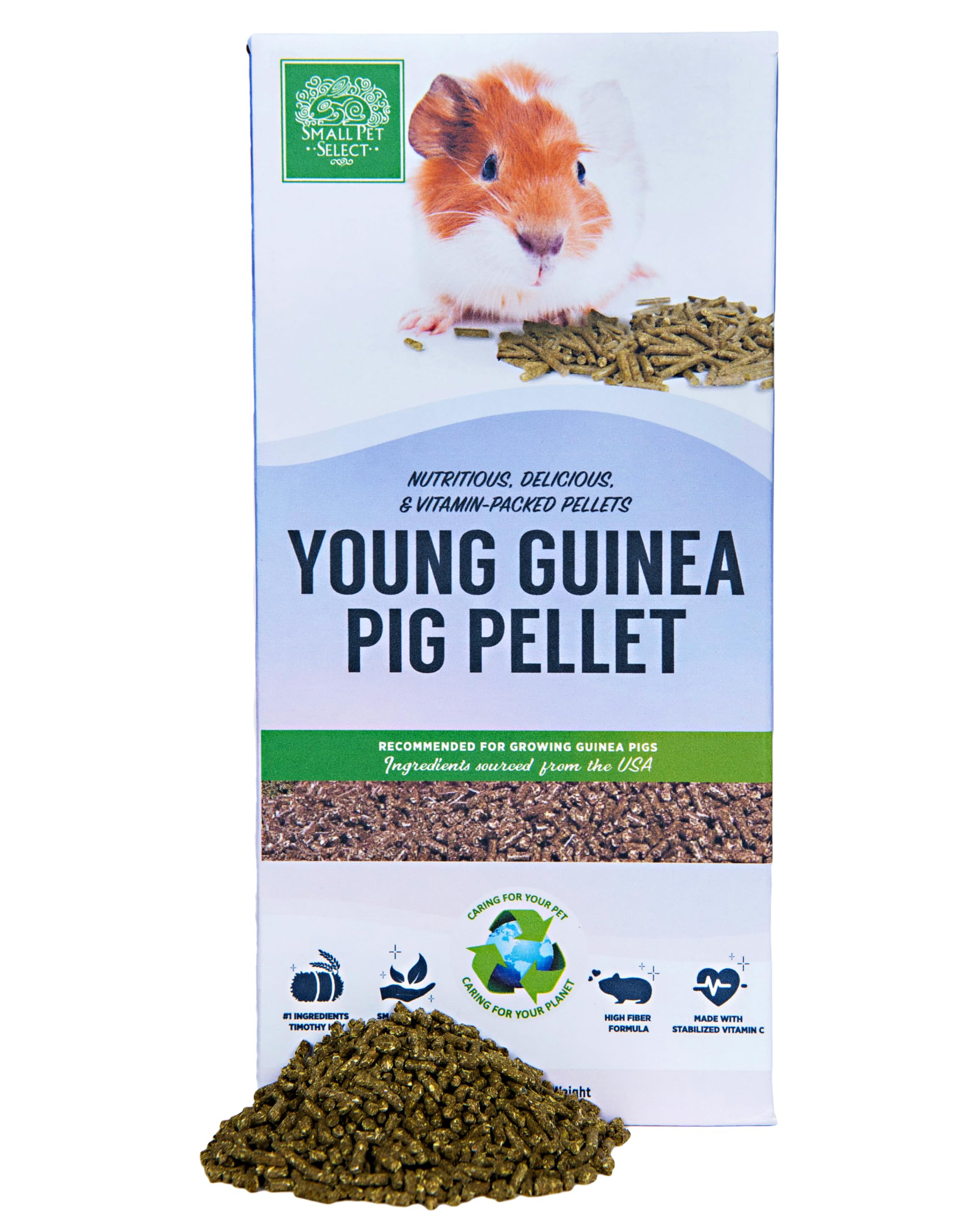 Small Pet Select - Young Guinea Pig Pellet Food, 5lb