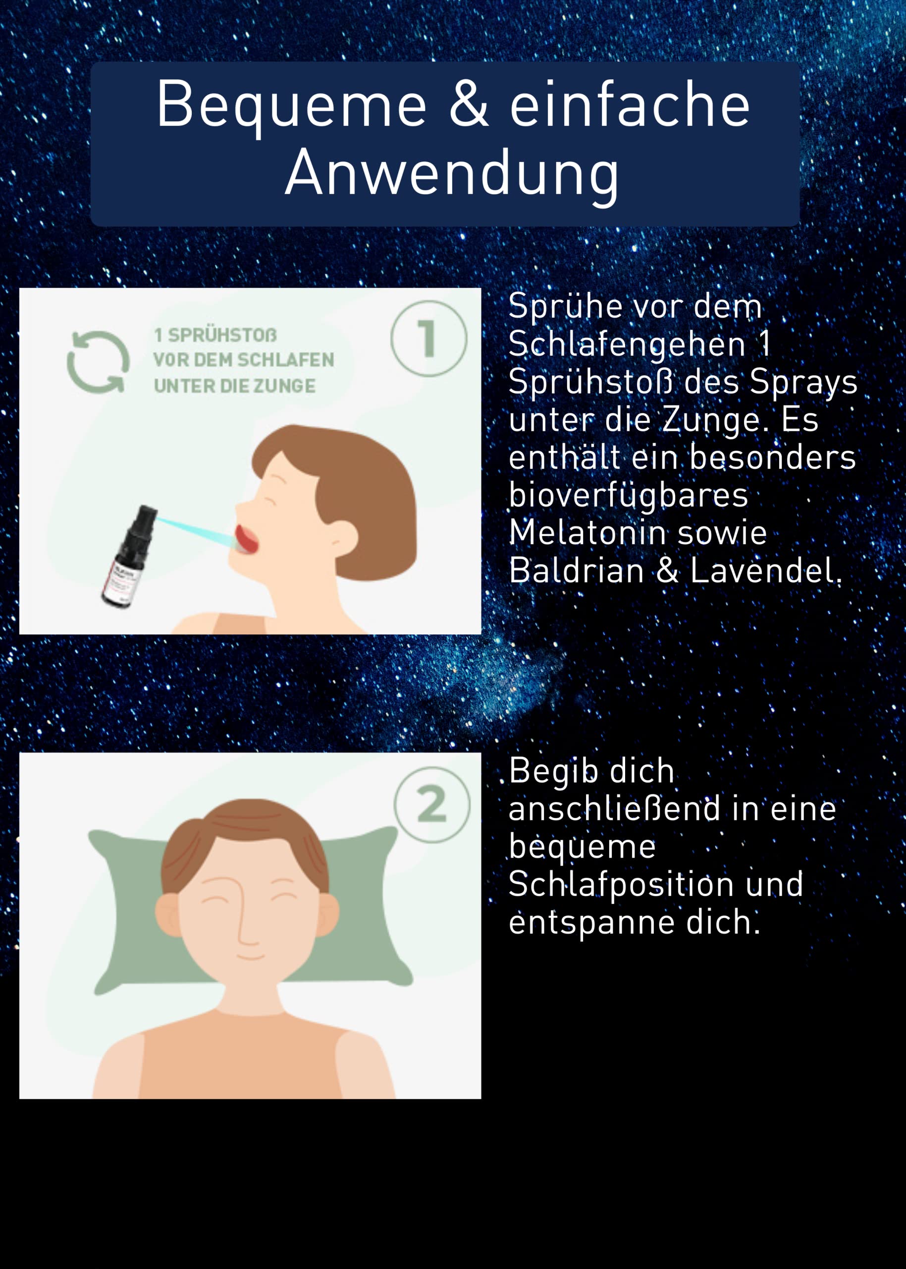 N1 Spray à la mélatonine – Une étude prouve : vous aide 3 fois plus rapidement que la mélatonine standard – 355 jours d'approvisionnement – Spray de sommeil à la mélatonine avec valériane et lavande