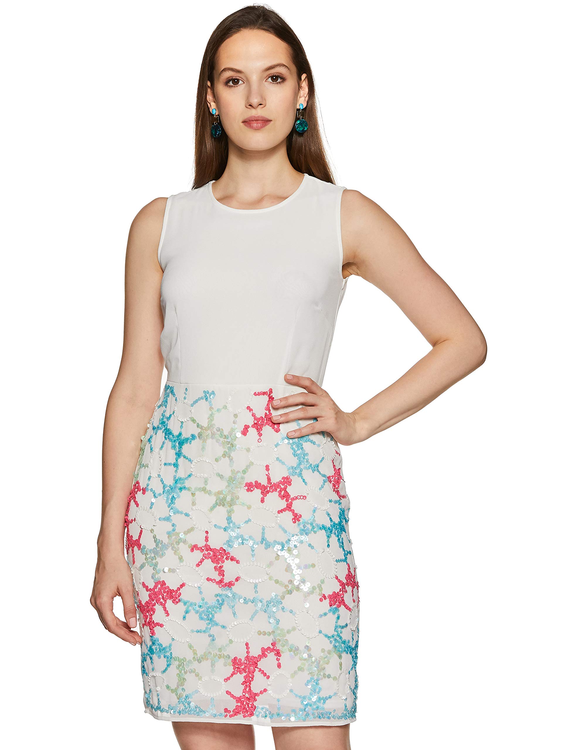 LY2Embellished Shoulder Strap Bodycon Dress