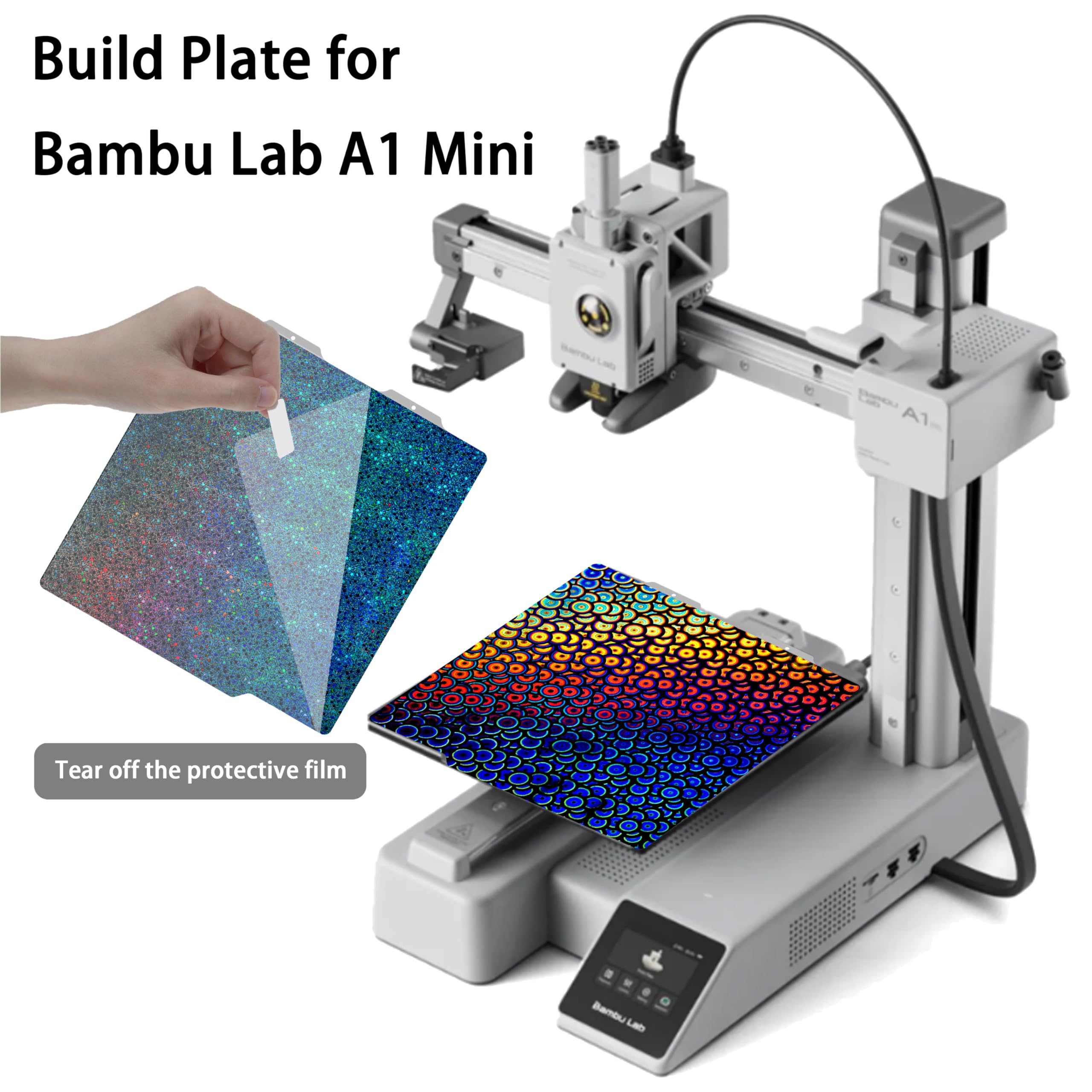 3DプリンタBambu Lab A1 mini & スムーズPEIプレート Amazon.com: Build Plate for Bambu Lab A1 Mini: A1 Mini Build Plate