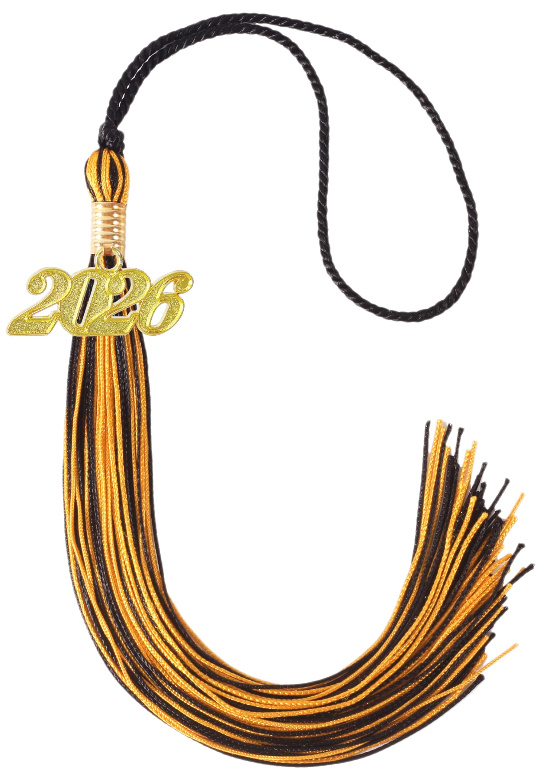 Black and Gold Graduation Tassel 2026 for Grad Cap and Graduation Ceremony Accessory Decoration