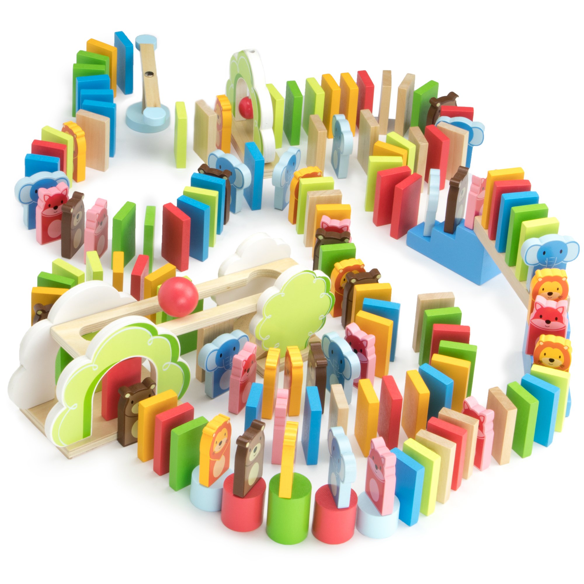 Buy Zoo Pals Domino Rally Adventure Kids Playset, with 4 Animal Shapes