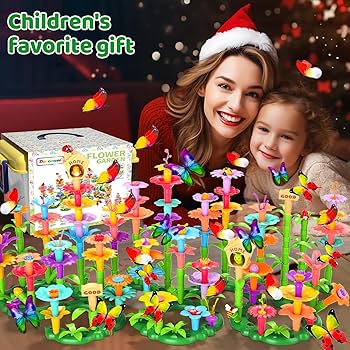 littleGarden♡ 238Pcs Flower Garden Building Toys for Girls 3 4 5 6 7 Year
