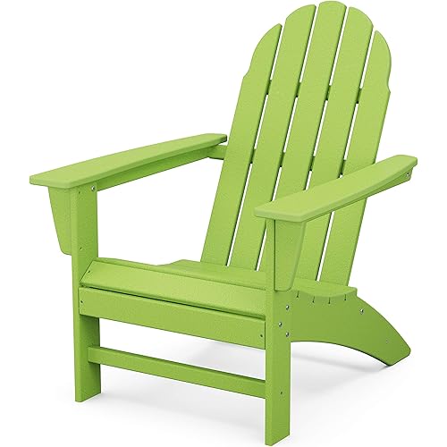 POLYWOOD Vineyard Adirondack Chair, Lime Green