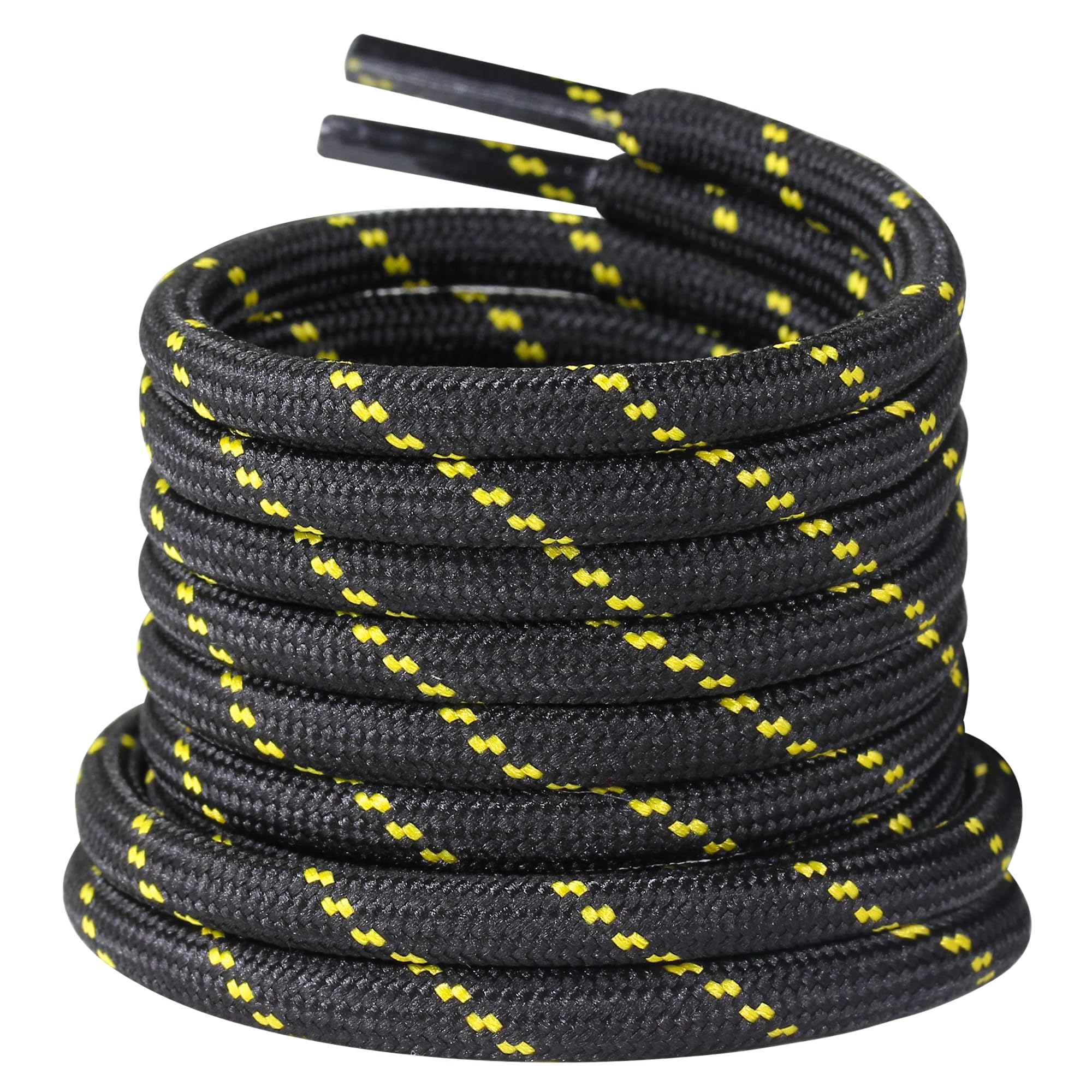 LyloLyla 2 Pairs Heavy Duty Work Boot Laces, Thick Durable Strong Round Shoelaces for Hiking, Walking & Safety Shoes