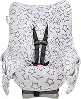 Vista 12 de Niko Easy Wash - Funda y forro para asiento de automóvil para niños, diseño Chevron Minky azul, ideal para clima invernal, ajuste universal, probado