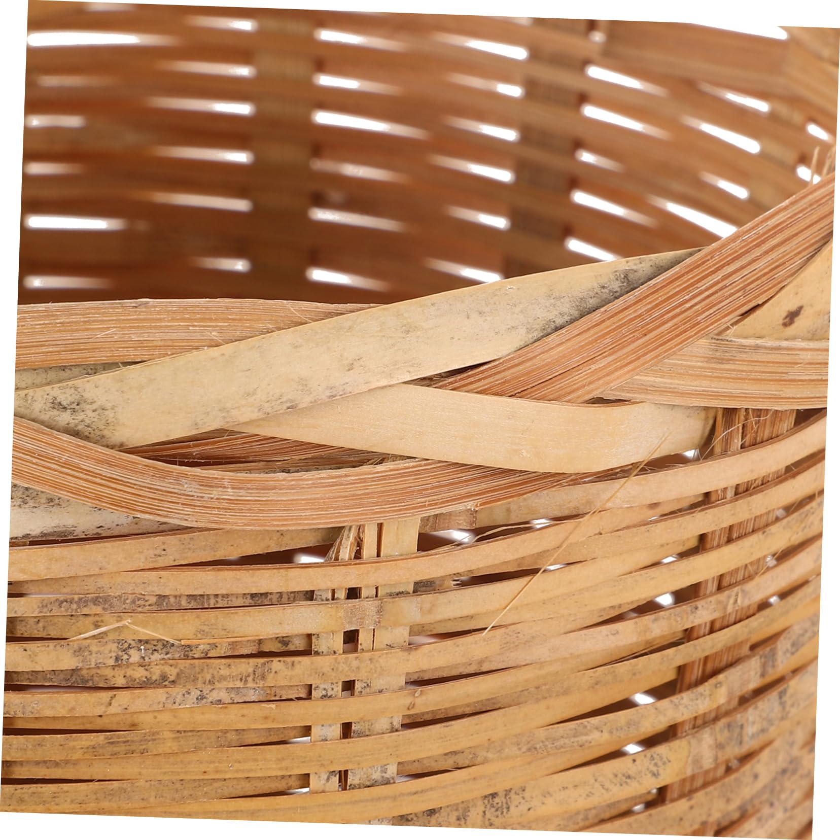 GRIRIW Bamboo Wine Basket Filter Pure Wine Strainer Kitchen Baskets for Storage