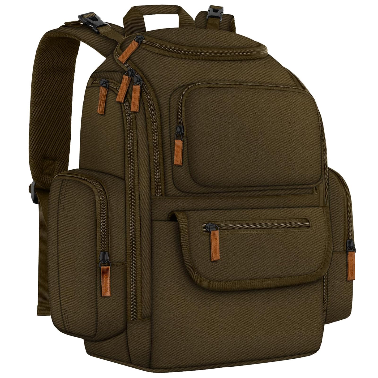 Mancro Diaper Bag Backpack, Large Multifunction Baby Backpack for Travel with Stroller Strap and 2 Insulated Pockets, Diaper Baby Bag for Mom, Dark