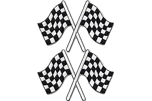 Classic Checkered Racing Flag Patches